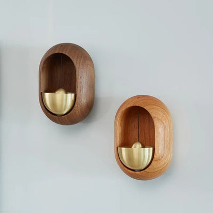 Wooden Wind Chimes Wireless  Doorbell Entrance Door Bell Decorative Wind Bell for Home Opening Hanging Decorations