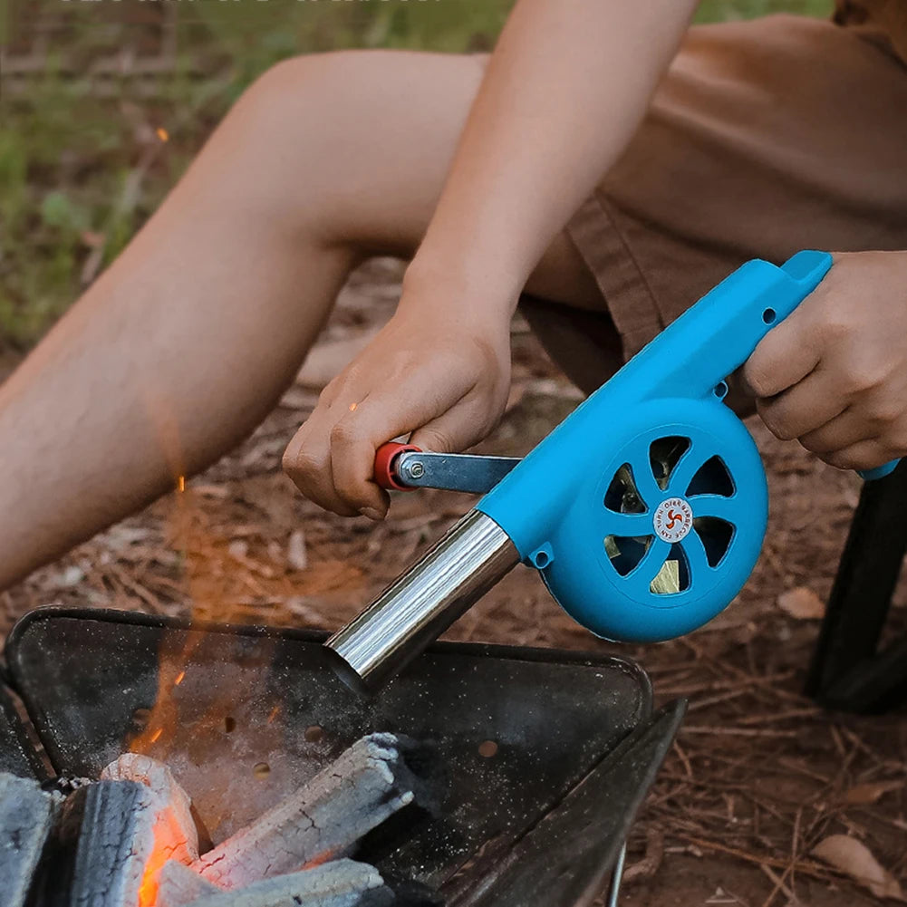 Ręce BBQ wentylator na zewnątrz dmuchawa powietrza do grillowania piknik manualny grill grill fan fan płaszczy