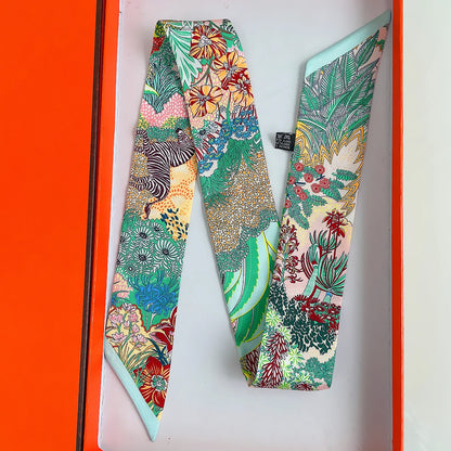 2023 Brand Design Zebra in Flowers Femmes Écharpe Flow