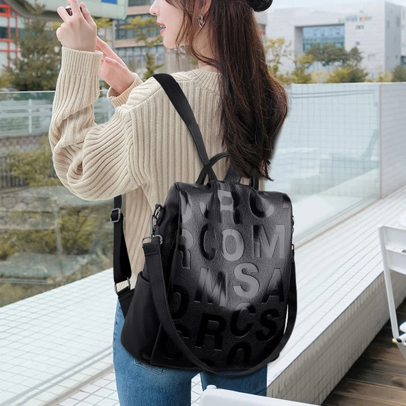 2022 Gratë e reja Backpack çanta të backpack-ut me cilësi të lartë të butë për vajza për vajza me kapacitet të madh Sac Backpack Udhëtimi