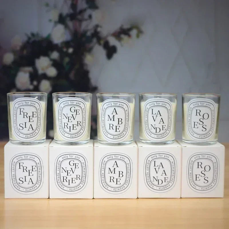 Romântico Fragrância Perfado transparente Romantil Luz de luz perfumada Velas aromáticas Vedas de convidado Velas de casamento Jar
