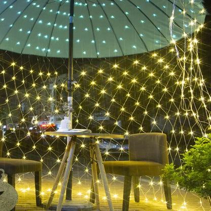 Wtyczka słoneczna lub UE 3*2M LED LIDE LIGET NET Outdoor Net siatkowe lampy warstwa drzewa Light