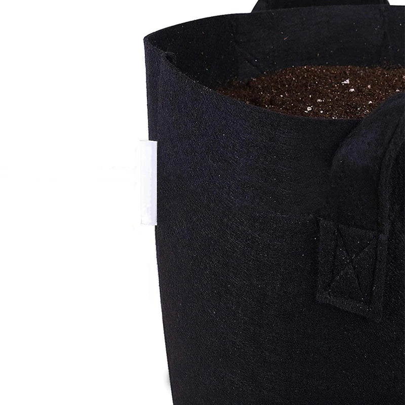 5pcs 3/5/7 galon worki do uprawy Feel Worka ogrodnicza Tkanina Growan roślinna roślinna sadza