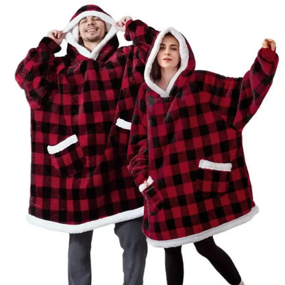 Warme dikke tv -sweater met tv -deken met tv