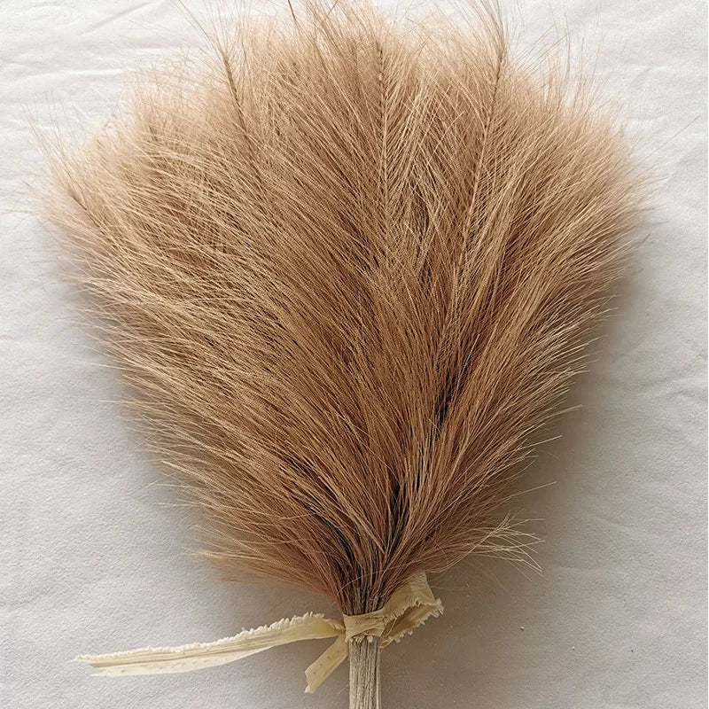 10pcs Ins Style Reed Fałszywe rośliny sztuczne pampas trawa kwiat DIY Wedding Bouquet Boho Domowe dekoracje ogrodowe Dekoracja balkonu