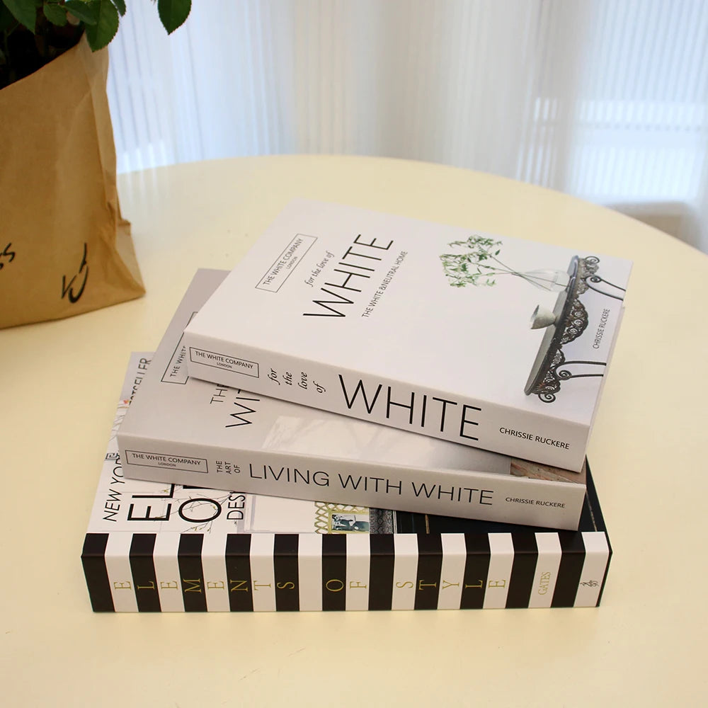 3Pcs/Set Multiple Size Fake Books Set Coffee Table Books Villa Hotle Simulation Books Set Shooting Props Living Room Decor