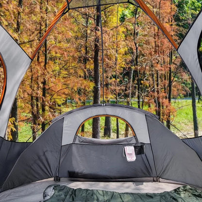 Amazon Basics Dome Camping Zelt mit Regenfly und Tragetasche, 4/8 Person