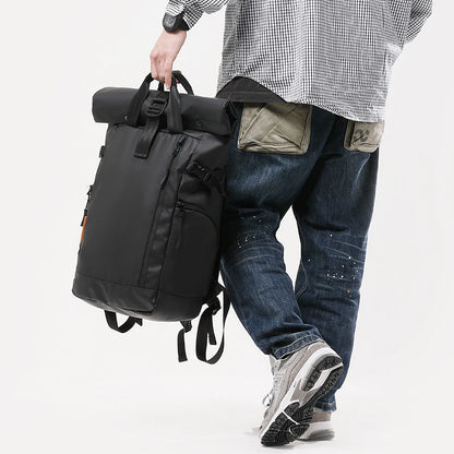 Tangcool Men de grande capacité 15,6 "sac à dos ordinateur portable multifonction Roll Top de voyage Sac de voyage pour l'homme.