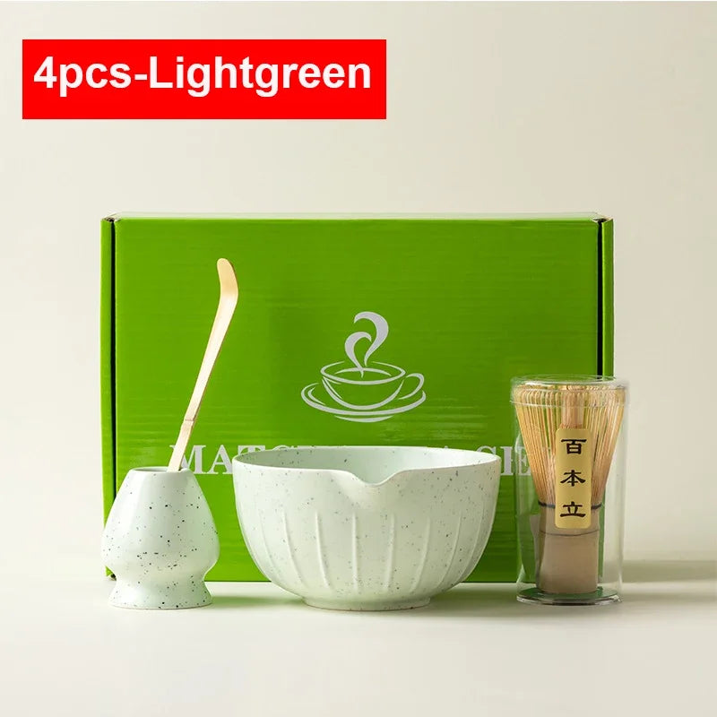 4/6PCS 7pcs Matcha White Tea Whisk Teaware Japanese Ceremony Bamboo Chasen Tea Tool Tea Brush Exquisite Matcha Kit for Teaset