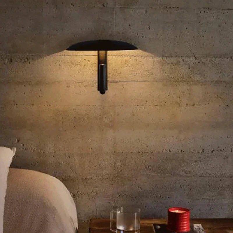 Spanish Designer Dining Room Aisle Corridor Minimalist Creative Mushroom Umbrella Shaped LED Rotating Wall Lamp Home Decor