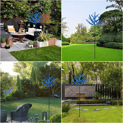 Ny moderne minimalistisk dekorabel Harlow Wind Spinner Rotator Harlow Wind Spinner Smid Iron Windmill Gardening Aflarable Plug