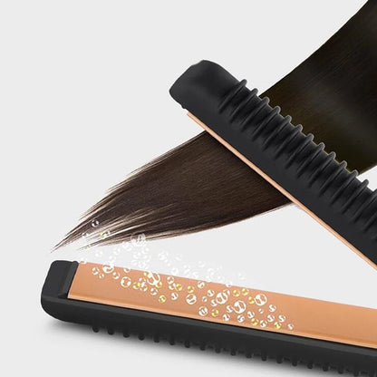 2 in 1 bigodino dritto da bigottano in ferro ceramico corto capelli corti per uomini e donne piastra a barba