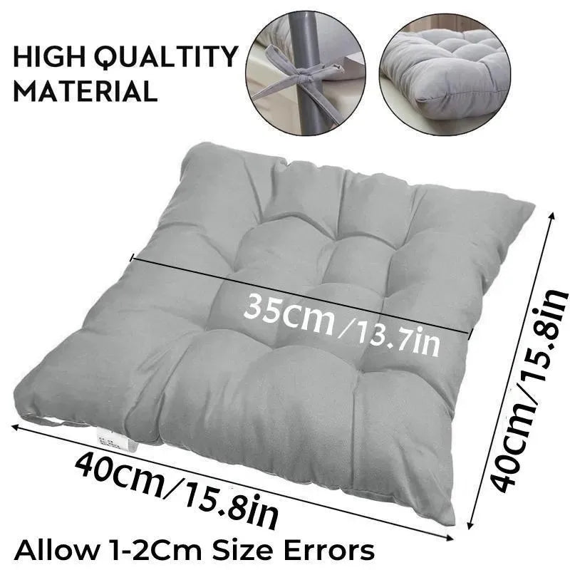 Firkantet stor stolpude med bånd ultra blød varm gulvpude til børn, der læser Nook Comfortable Square Seat Pushion JAF002