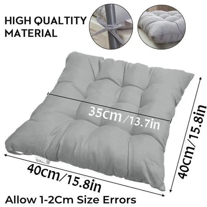 Firkantet stor stolpude med bånd ultra blød varm gulvpude til børn, der læser Nook Comfortable Square Seat Pushion JAF002