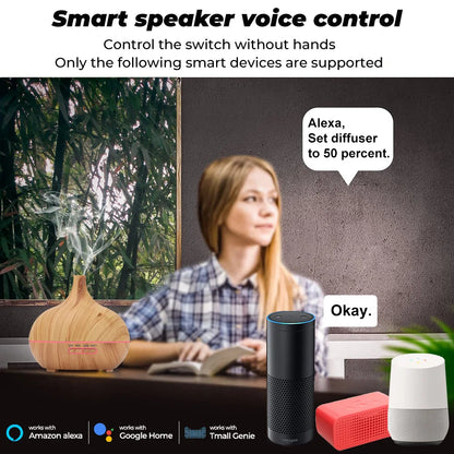 Tuya חכם WiFi Honidifier חיוני ארומה שמן מפזר שמן אולטרה סאונד אוויר אדים יצרנית ערפל בית ניחוח לאלקסה גוגל