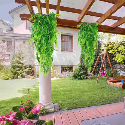 Planta artificial de parede artificial Planta artificial Planta artificial Planta pendurada nas vinhas penduradas Ivy Planta verde decorativa