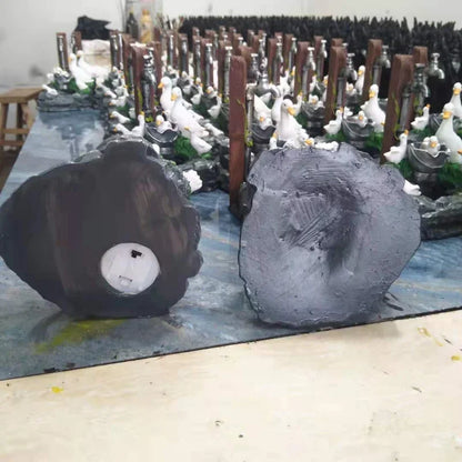Veveriță de rață Solar Power Restin Patio Fountain Garden Design cu consumabile de grădinărit LED LED Lumina Solar Lumină în aer liber