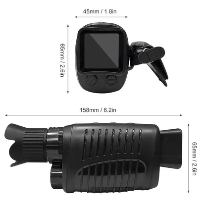 HD innrautt nætursjón tæki R7 5x Zoom Digital Monocular Telescop
