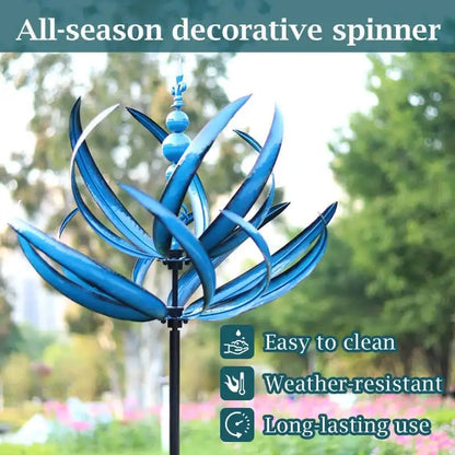 Ny moderne minimalistisk dekorabel Harlow Wind Spinner Rotator Harlow Wind Spinner Smid Iron Windmill Gardening Aflarable Plug