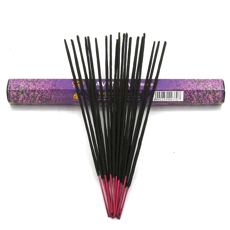 Y 20 Sticks India Lavendel Røgelse Sandal Meditation Jasmine Hjem Duft Soveværelse Toilet Agarwood Tibetansk Linie Aromaterapi