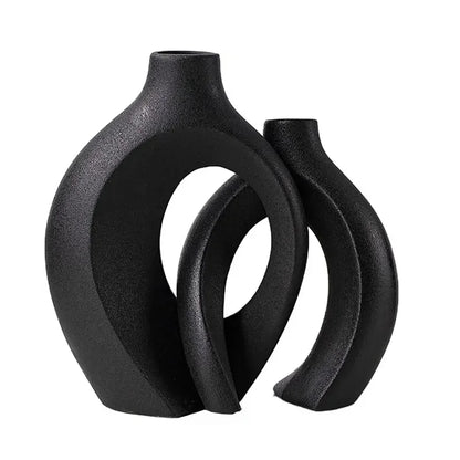 Decorative Ceramic Vase for Home Decoration, Nordic Flower Vase, House Decor, Office Room, Bookshelf Vases, Luxury