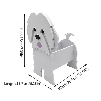 Hage blomster potte søt hundeformet planter samoyed labrador shepherd dog vase pots pvc hjem utendørs hage dekor blomsterpotter