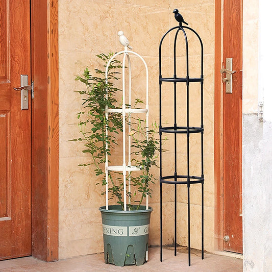 1Set penjačka biljka Trellis Garden Podrška kavezi za biljke za cvijeće podržavaju okvir rešetka penjanja diy cvjetne vinove loze stalak