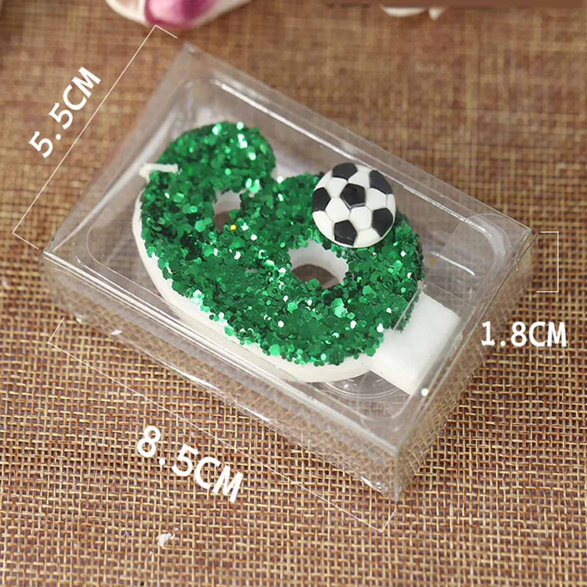 Cake de football bougies d'anniversaire bougies de foot