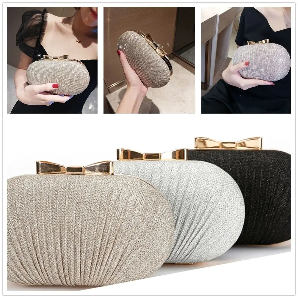 Dasma e tufës së martesave të martesave Gra Gra mbrëmje çanta çanta çanta shpatullash Elegante Rhinestones Forma e Vezës Banquet Clutch Purse