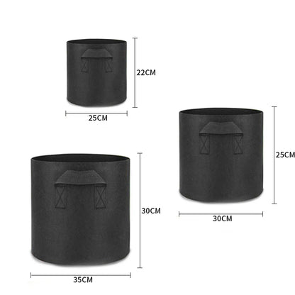 5pcs 3/5/7 galon worki do uprawy Feel Worka ogrodnicza Tkanina Growan roślinna roślinna sadza
