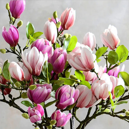 Künstliche Blumen Simulation Magnolia Zweig für Wohnzimmer Dekoration