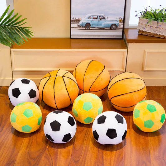 Hjem soverom barn kreativ fotball kast pute pute stor ball plysj leketøy fotball maskot minnesmerke for barn