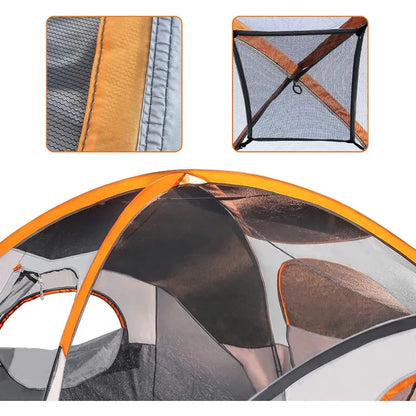 Amazon Basics Dome Camping Zelt mit Regenfly und Tragetasche, 4/8 Person