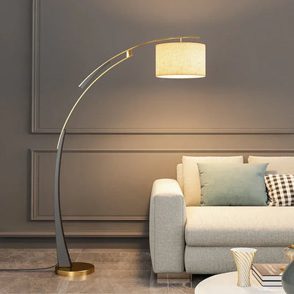 DORIAN Nordic Fishing Floor Lamp Modern Family Living Room Beside The Sofa Creative LED Decorative Standing Light