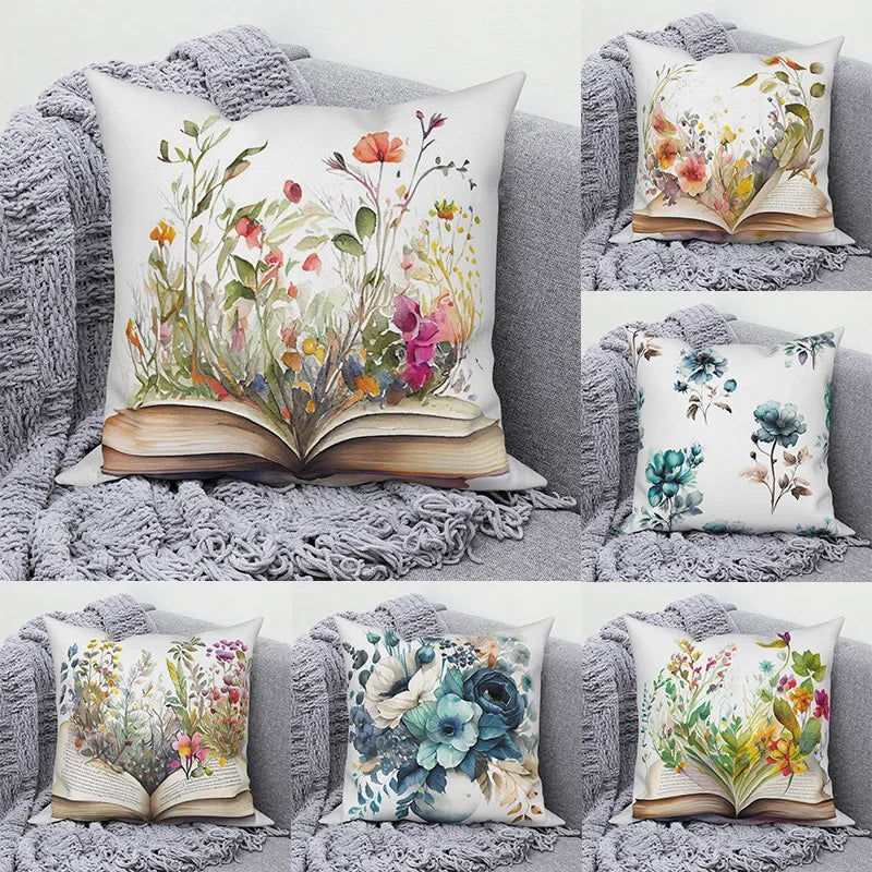 Boho blomsterpudebetræk forår