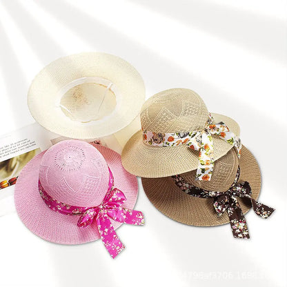 Holiday Brindable Breathable Fisherman Hats Women Girls Protection UV Mulheres Sun Hat Hat Brim Straw Hats Capace de praia