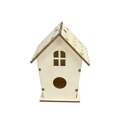 Nid de maison d'oiseau en bois naturel pour créatif bricolage artisanat à la main