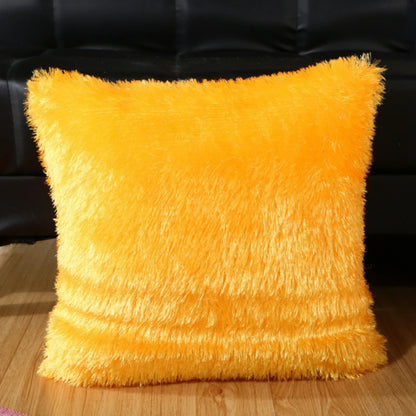 Mäkké faux srsti vankúše puzdro Plush vankúšik ružová modrá fialová teplá obývacia izba Spálňa pohovka dekoratívne vankúše pokrývať 40*40 cm