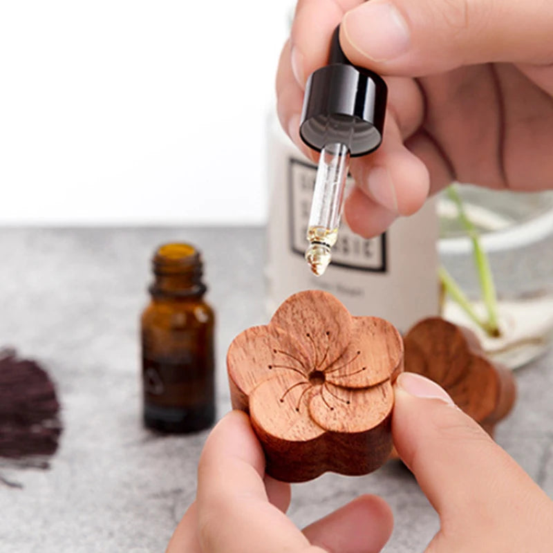 Hölzernes ätherisches Öl Aromatherapie Diffusor Holzdiffusor umweltfreundliche Duft diffused diffuse Holz Erfrischende Schlafhilfe für Zuhause