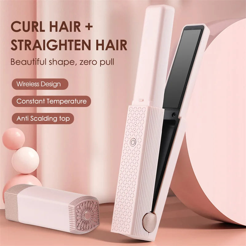 Coiffure lisseur sans fil usb coiffure lisseenner mini coiffure coiffure 3 Température constante fer plat portable pour le voyage