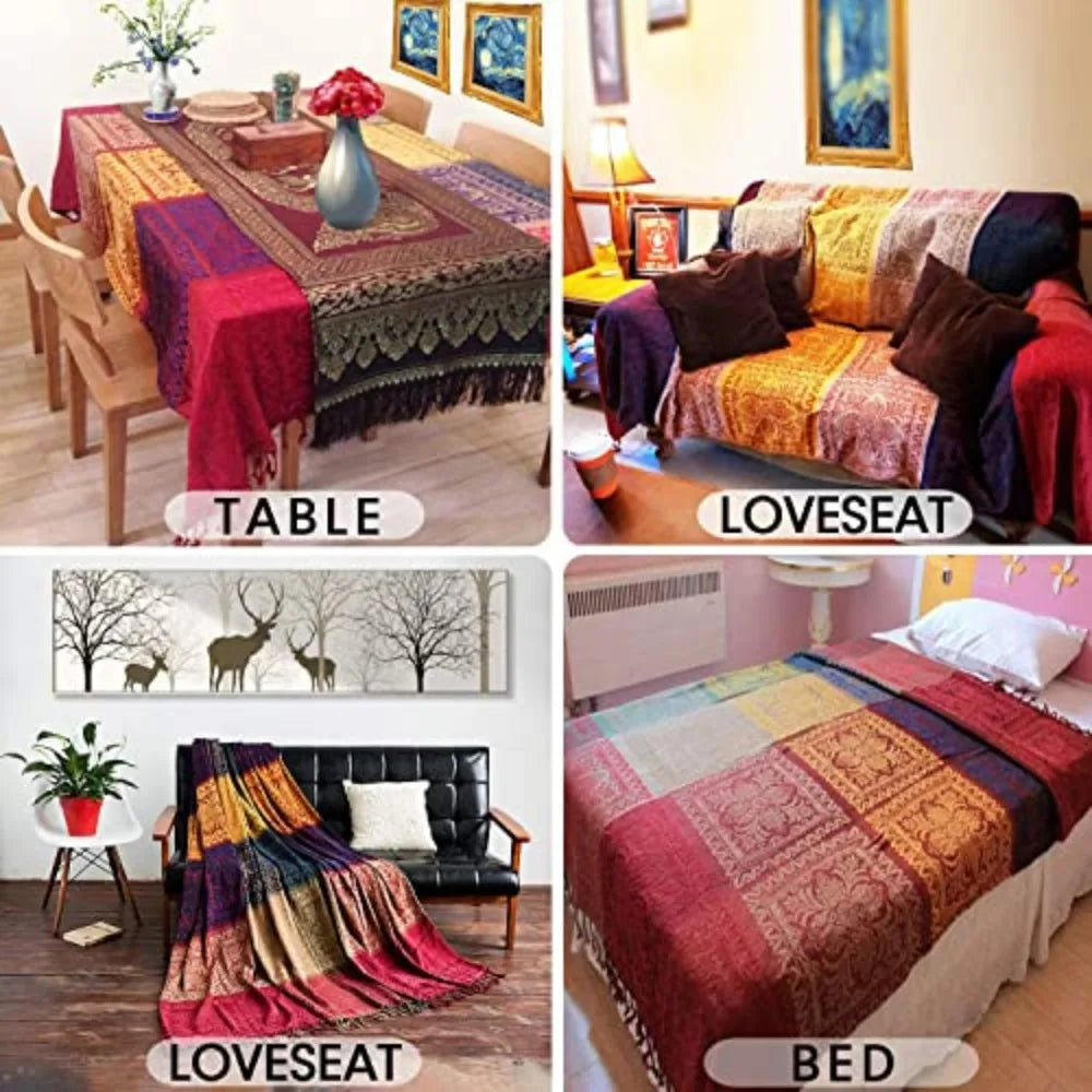 Boho Bohemian Throws Couvertures