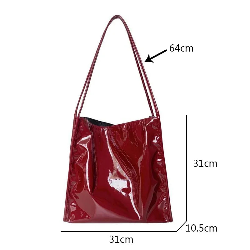 Fashion Patent Leather Femmes Sacs d'épalsine