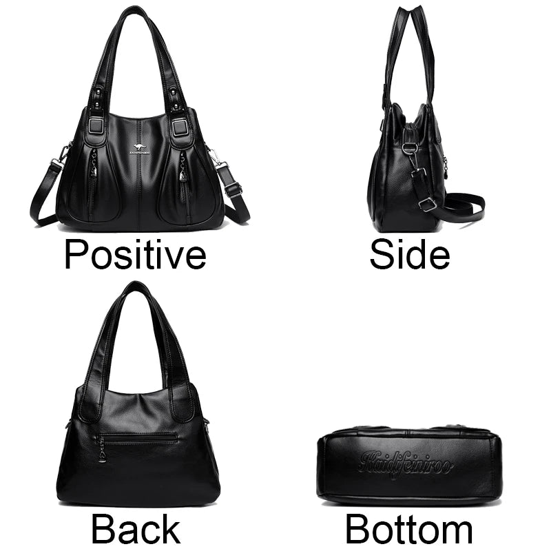 Luksuriøse håndvesker kvinner vesker designer stor kapasitet crossbody vesker for kvinner 2023 ny skulderveske ekte skinnhåndveske