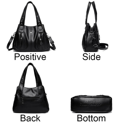 Luksuriøse håndvesker kvinner vesker designer stor kapasitet crossbody vesker for kvinner 2023 ny skulderveske ekte skinnhåndveske