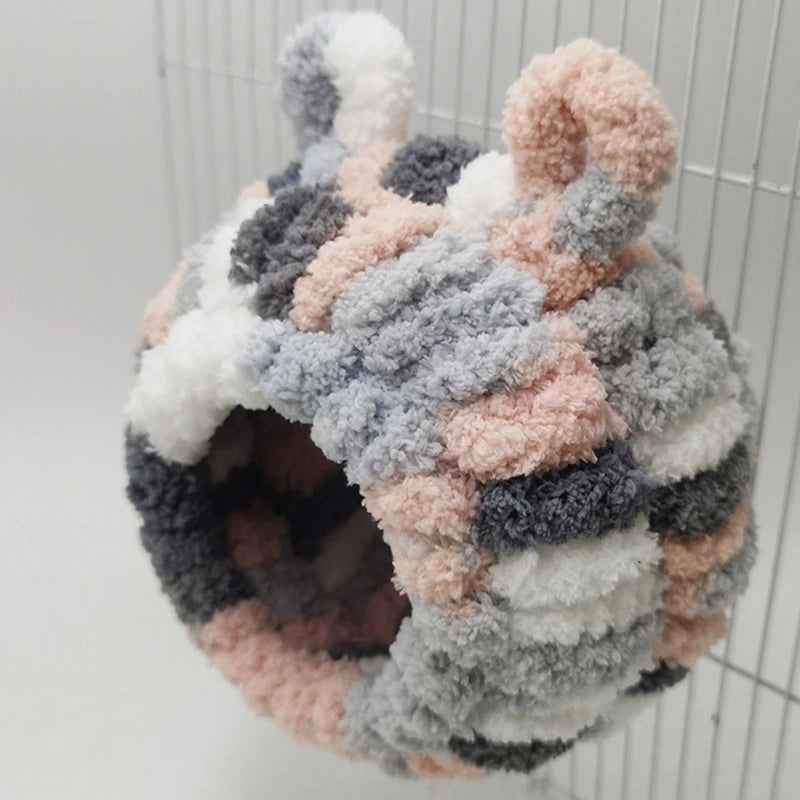 Fuglar hreiður páfagaukar Plush Nest Hanging Tree Hous
