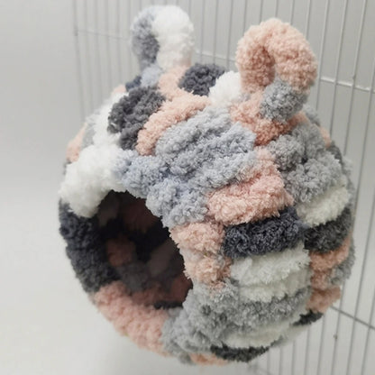 Fuglar hreiður páfagaukar Plush Nest Hanging Tree Hous