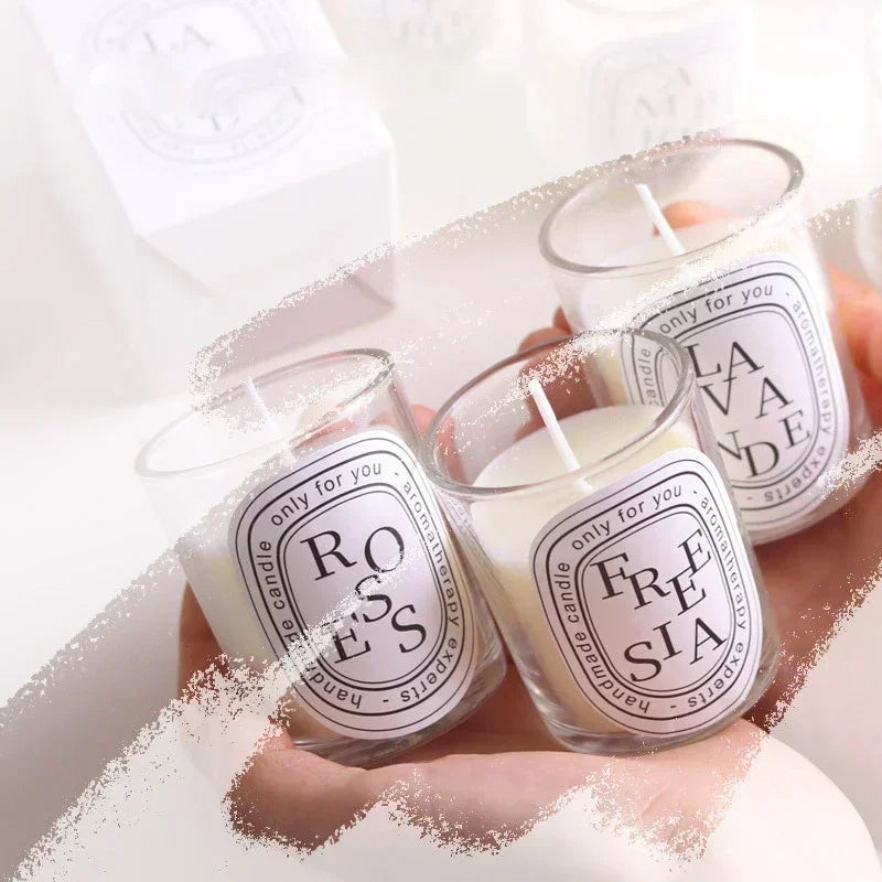 Romântico Fragrância Perfado transparente Romantil Luz de luz perfumada Velas aromáticas Vedas de convidado Velas de casamento Jar