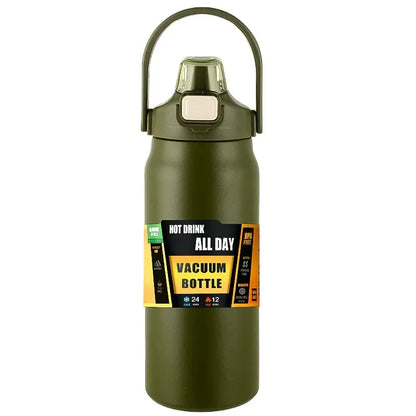 304 Stainless Steel Thermos Portable Outdoor Thermal Mug Tumbler Vacuum Flasks Cold and Hot Sports Water Bottle with Straw