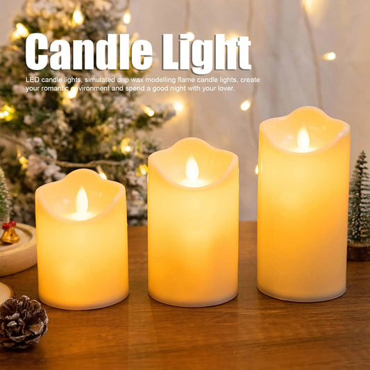 1 pcs LED LED Flameless Electric Lampada Bandela a LED in plastica Batteria sfarfalzata Falsa Candela per la decorazione del matrimonio in hotel