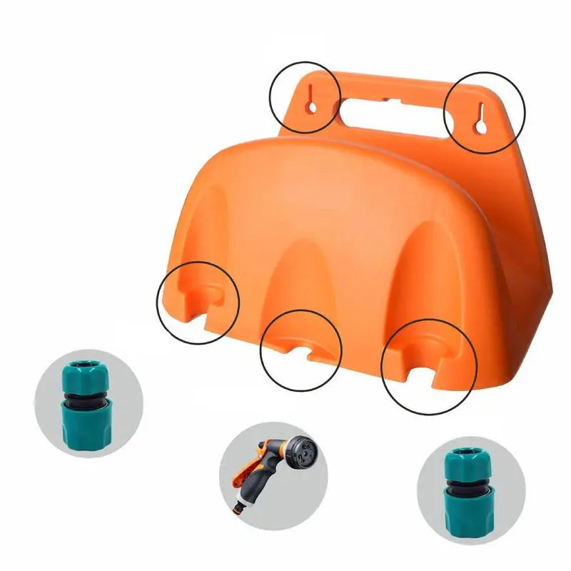 1 stk. Vægmonteret haven Irrigation Slange Rørbøjle Plaststativ Tød Vanding Slange Organizer Storager Holder Pipe Winding Frame